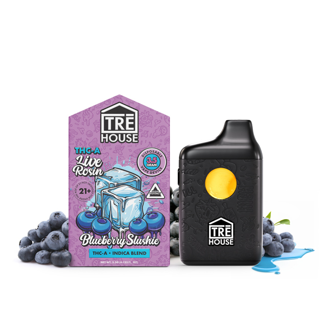 trehouse-blueberry-slushie-3-5-gram-thc-a.jpg Blueberry Slushie THCA Vape – Indica | 3.5g Rechargeable Disposable | TRE House