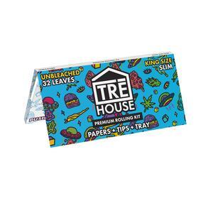 TRĒ House Premium Rolling Kit – King Size Slim (Unbleached)
